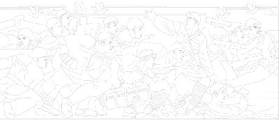 紅色黨建浮雕雕塑原創(chuàng)手繪設(shè)計稿