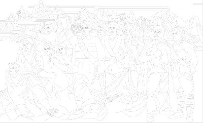 紅色黨建浮雕雕塑原創(chuàng)手繪設(shè)計稿