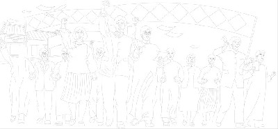 紅色黨建浮雕雕塑原創(chuàng)手繪設(shè)計稿