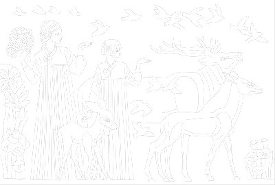 民族團(tuán)結(jié)浮雕雕塑原創(chuàng)手繪設(shè)計稿