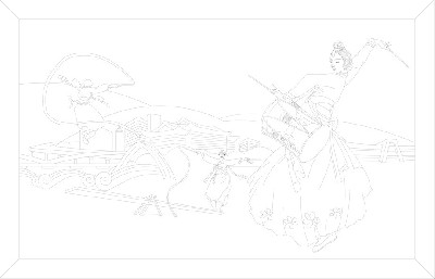 民族團(tuán)結(jié)浮雕雕塑原創(chuàng)手繪設(shè)計稿