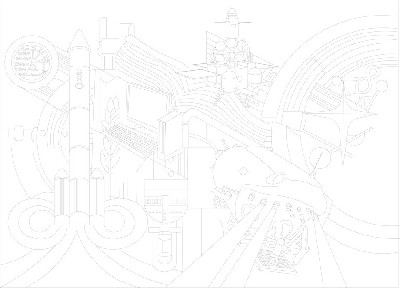 科技創(chuàng)新浮雕雕塑原創(chuàng)手繪設計稿