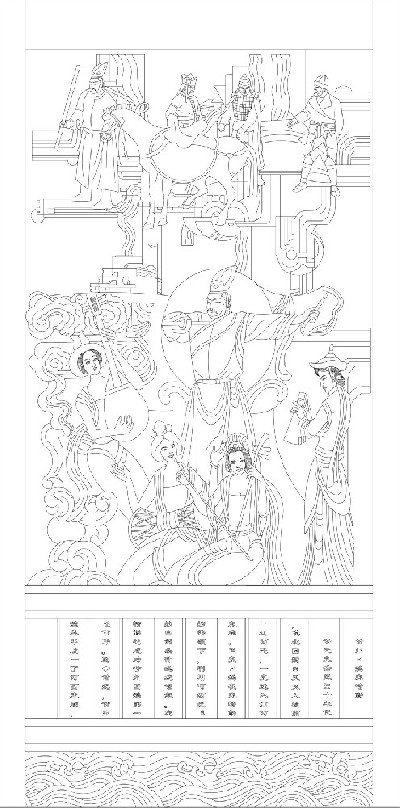 人文歷史浮雕雕塑原創(chuàng)手繪設計稿