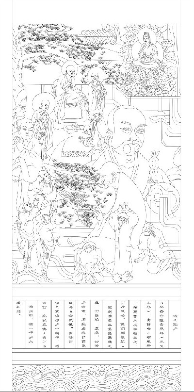 人文歷史浮雕雕塑原創(chuàng)手繪設計稿