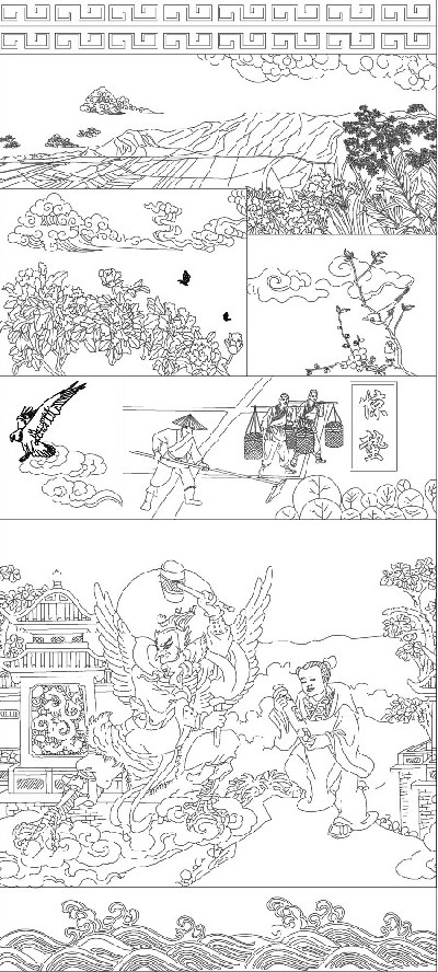 驚蟄浮雕雕塑原創(chuàng)手繪設計稿