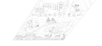 水產(chǎn)學校浮雕雕塑原創(chuàng)手繪設計稿