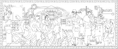 中醫(yī)文化浮雕雕塑原創(chuàng)手繪設(shè)計(jì)稿