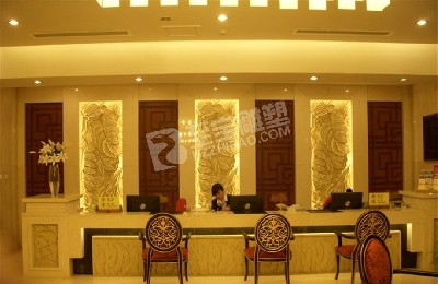 酒店前臺(tái)背景墻砂巖浮雕雕塑定制