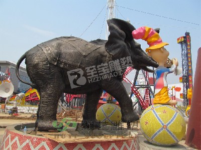 動(dòng)物大象鑄銅雕塑定制