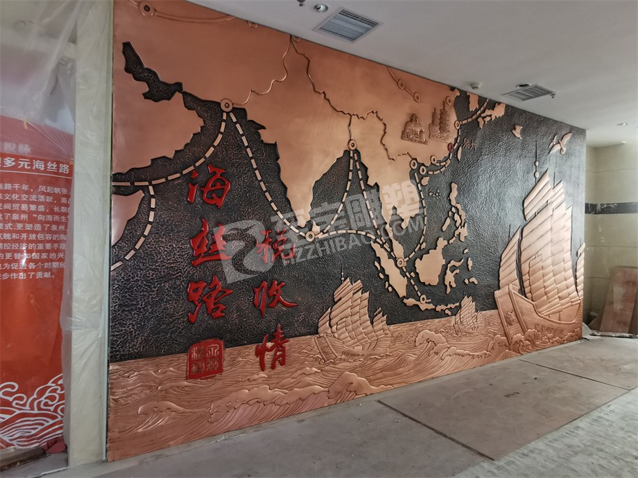 福建泉州稅務局鍛銅浮雕原創(chuàng)設計及安裝項目