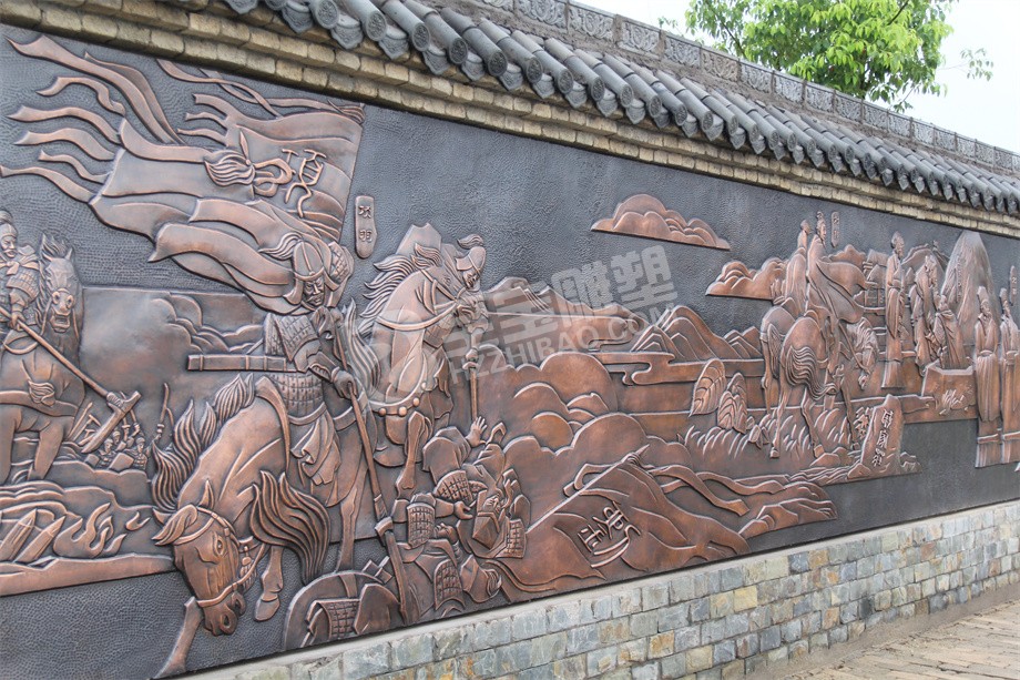泗縣虞姬故居鍛銅浮雕原創(chuàng)設計及施工定制項目