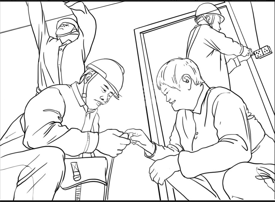 國家電網(wǎng)服務(wù)人民浮雕原創(chuàng)設(shè)計(jì)