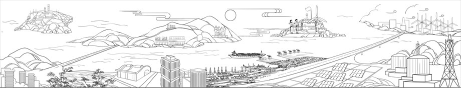 國(guó)家電網(wǎng)山海連電浮雕原創(chuàng)設(shè)計(jì)稿