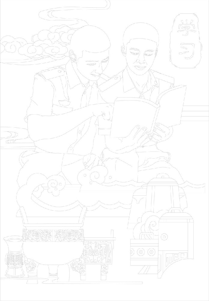 警院浮雕壁畫(huà)原創(chuàng)手繪設(shè)計(jì)稿