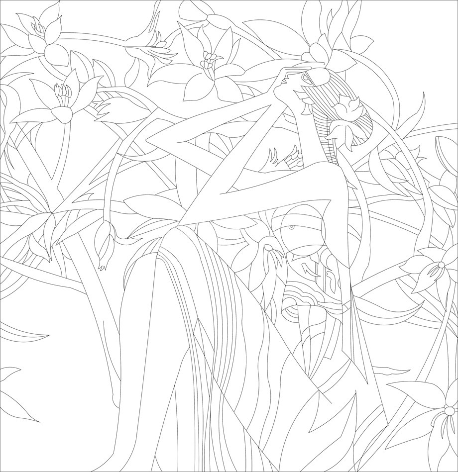 民族團結浮雕雕塑原創(chuàng)手繪設計稿