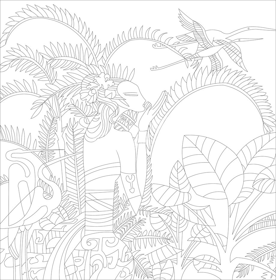 民族團結(jié)浮雕雕塑原創(chuàng)手繪設計稿