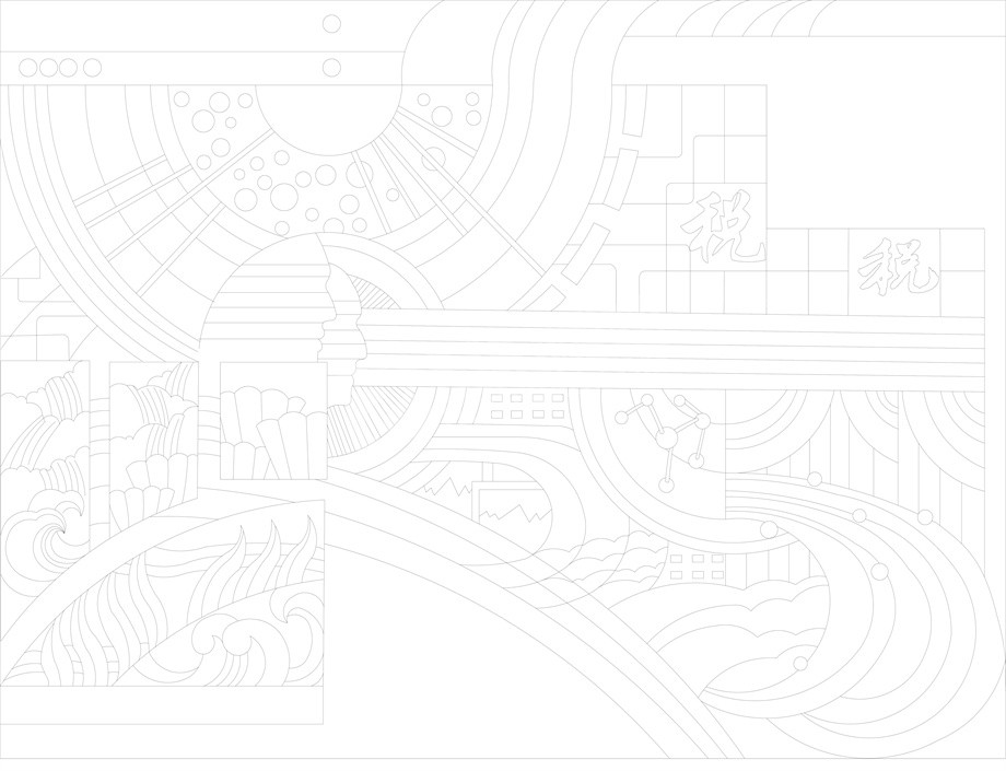 科技創(chuàng)新浮雕雕塑原創(chuàng)手繪設計稿