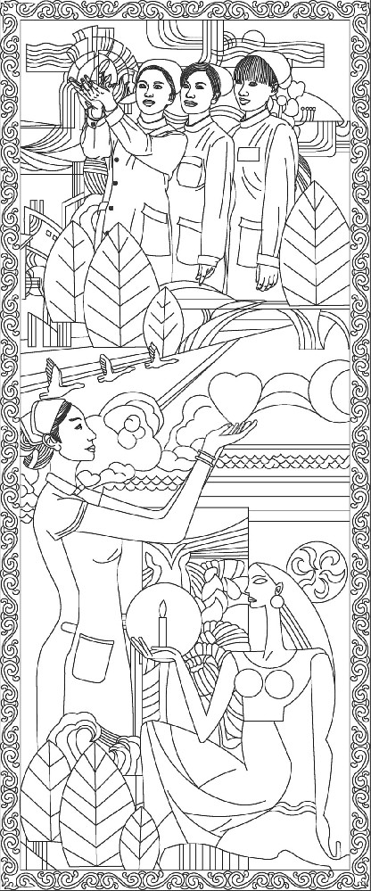 中醫(yī)文化浮雕雕塑原創(chuàng)手繪設(shè)計(jì)稿