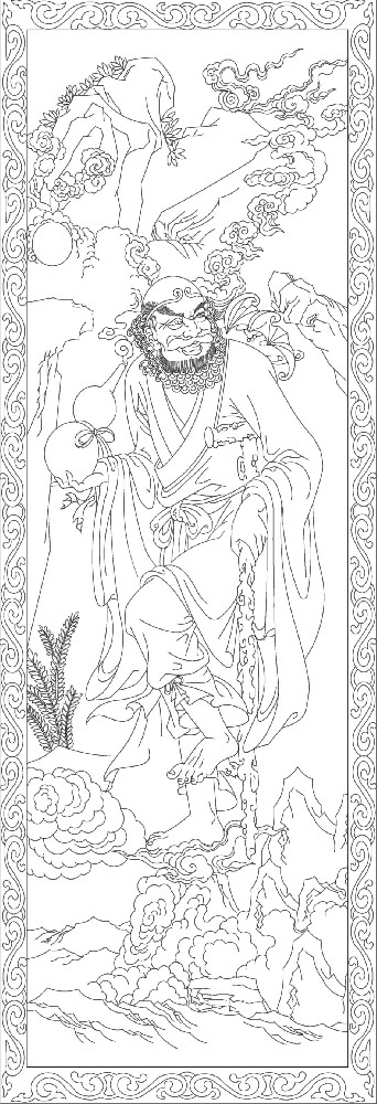 人文歷史浮雕雕塑原創(chuàng)手繪設計稿