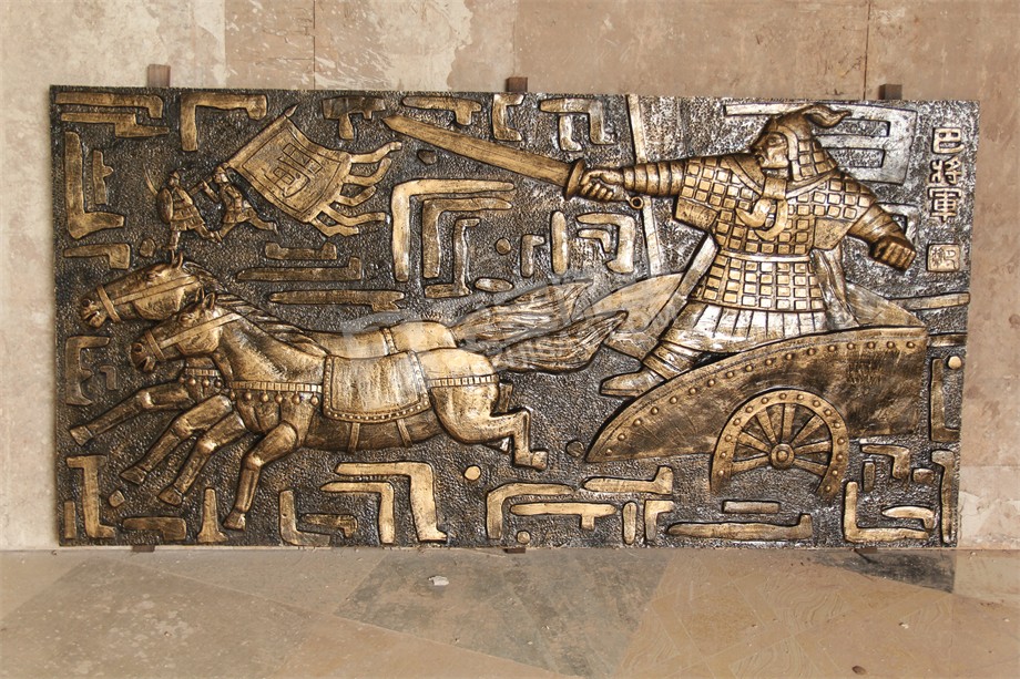 背景墻壁畫(huà)砂巖浮雕雕塑定制